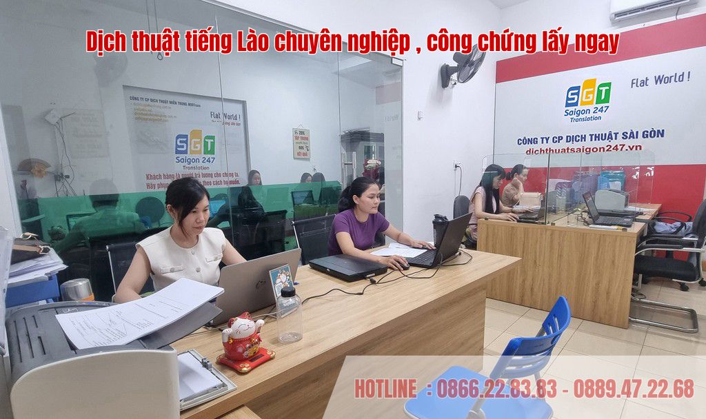 Dịch thuật tiếng Lào chuyên nghiệp, công chứng lấy ngay