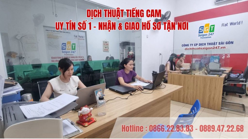 Dịch thuật tiếng Campuchia uy tín số 1 nhận giao tận nơi