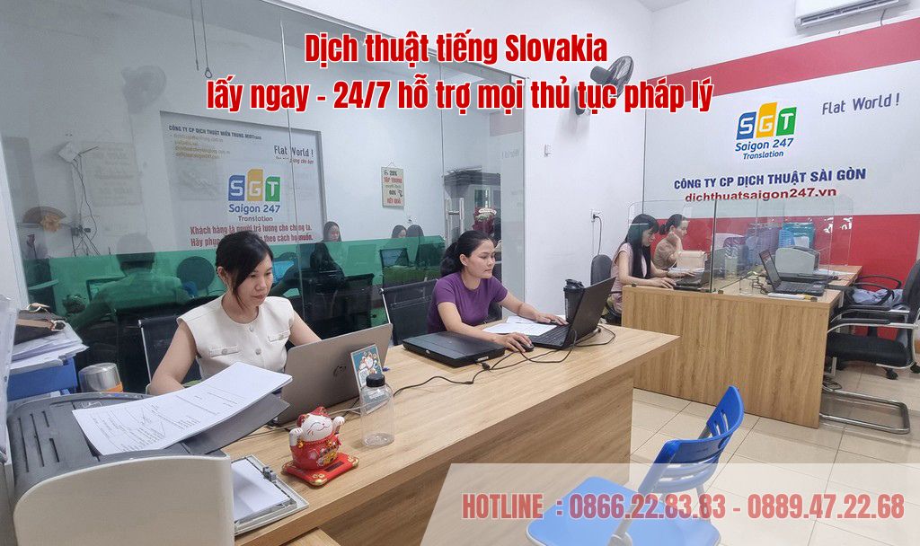Dịch thuật tiếng Slovakia khắt khe đảm bảo tính pháp lý cho hồ sơ định cư.