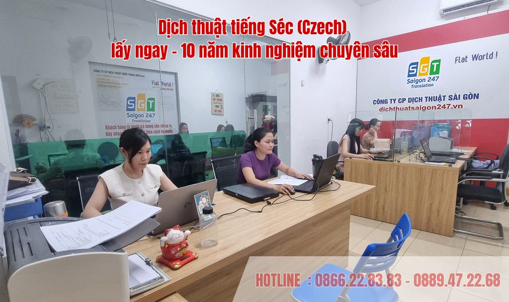 Dịch thuật tiếng Séc chuẩn xác thuật ngữ chuyên ngành , cam kết bảo mật 100% bằng văn bản và hỗ trợ công chứng lấy ngay.